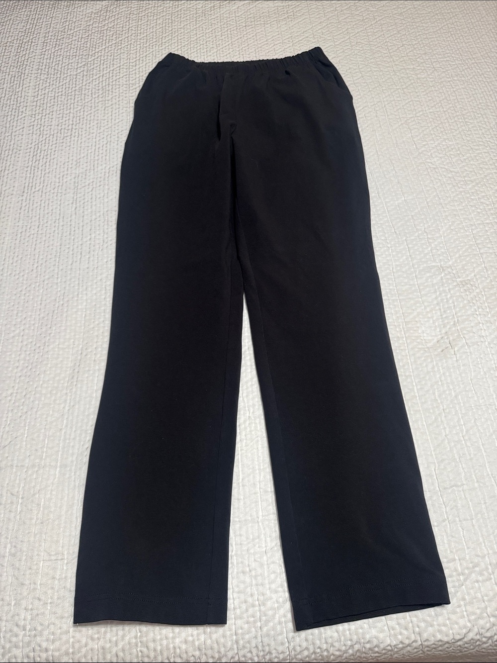 L.L. Bean Black Elastic-Waist Pull-On Pants NWOT